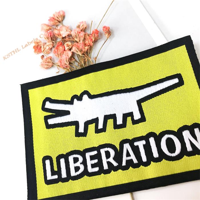Cheap brand Cotton Custom Satin Designs Edge Double Sides Logo Clothing Woven Label
