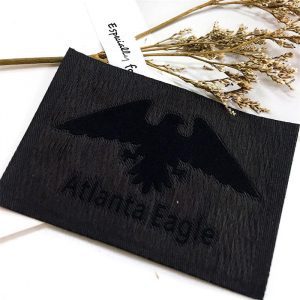 Wholesale damask label clothing woven tag for shirts