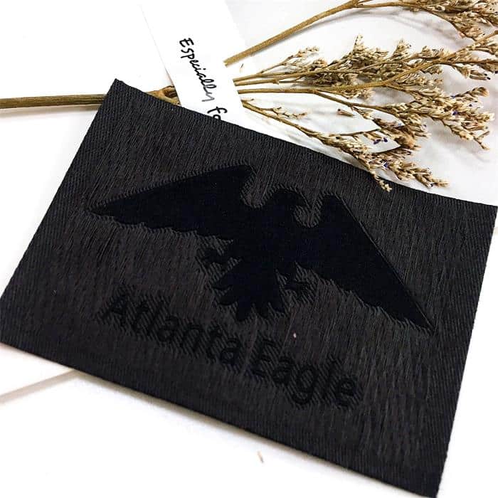 Wholesale damask label clothing woven tag for shirts