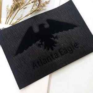 Wholesale damask label clothing woven tag for shirts