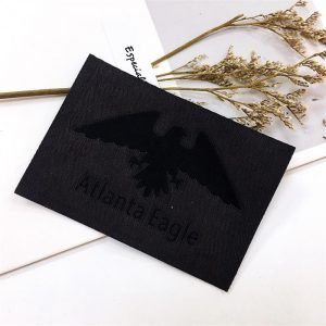 Wholesale damask label clothing woven tag for shirts