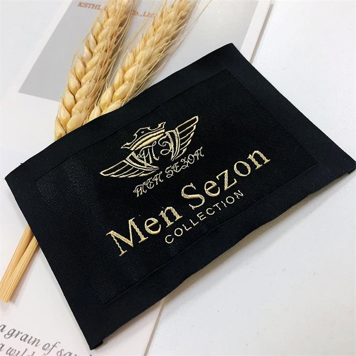 Free sample labels with custom logo damask clothing tags