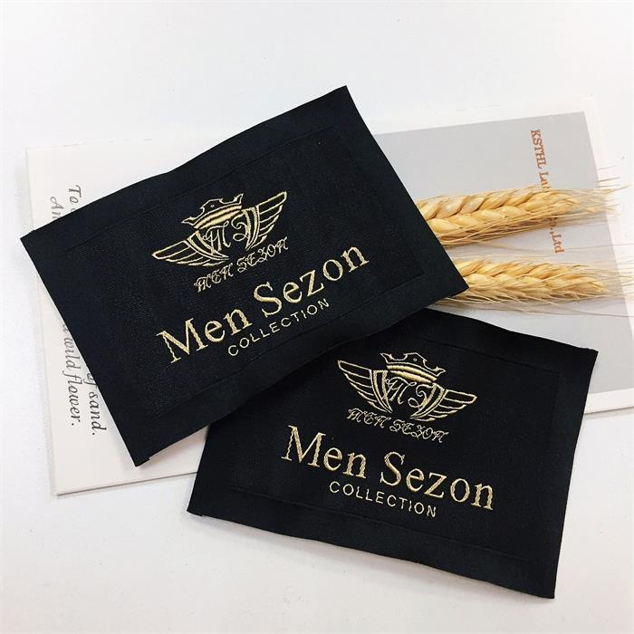Free sample labels with custom logo damask clothing tags