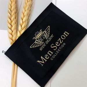 Free sample labels with custom logo damask clothing tags