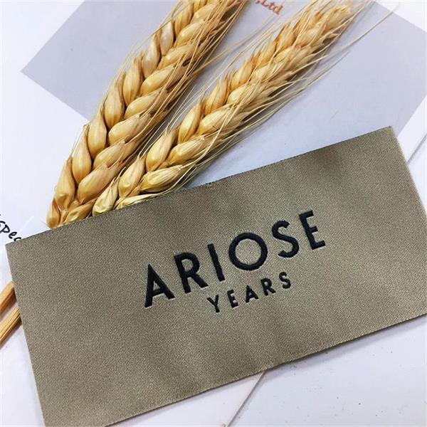High density custom design woven label apparel clothing tag damask labels