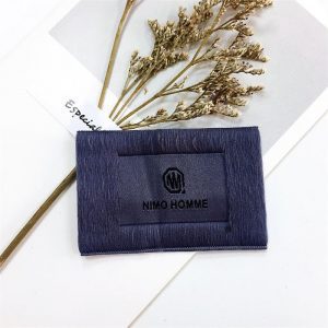  Custom adhesive Iron on t shirt woven labels tags for clothing