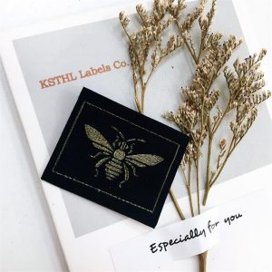 Custom logo labels clothing tags woven labels