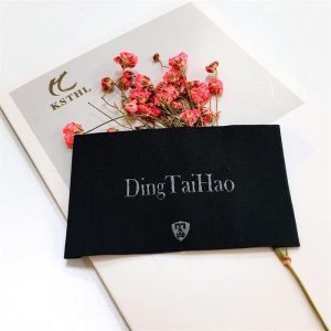 New design main labels custom luxury brand woven label for clothes with own logo