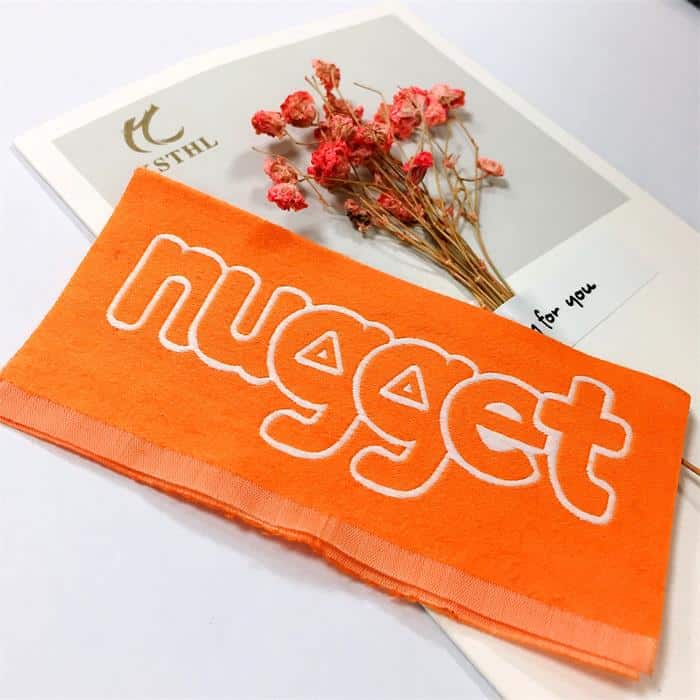 colorful design woven main label for garment