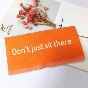colorful design woven main label for garment