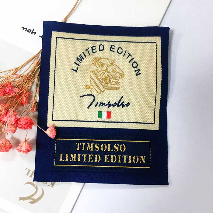 New design custom luxury clothing woven label