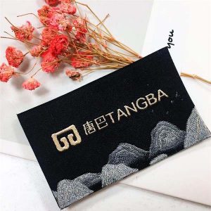 Hot sale high quality 30D woven main label clothing tag for jacket