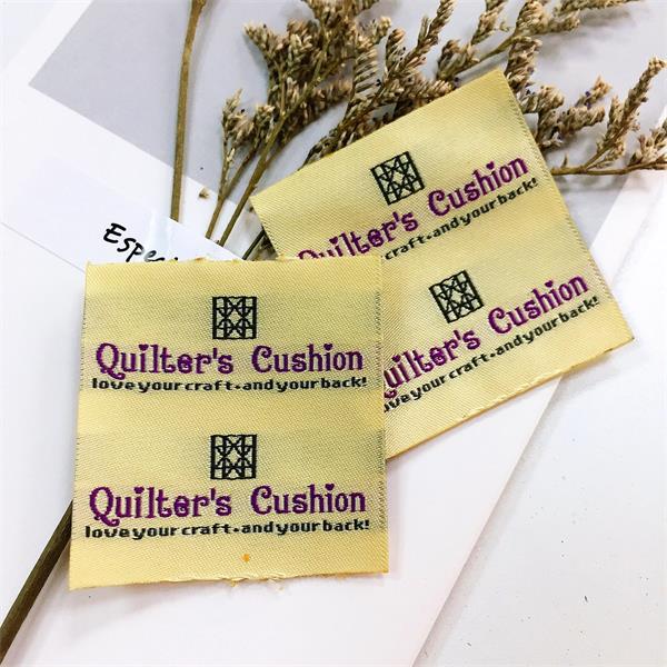 fashion woven center fold label clothing and tag for all clothing