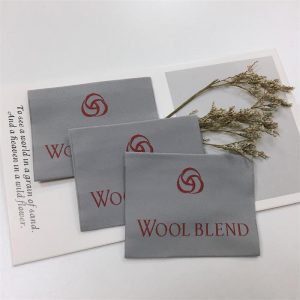 High density end fold labels custom polyester woven label for garments and bags