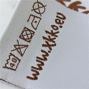 High density hot sale woven care wash label for clothing