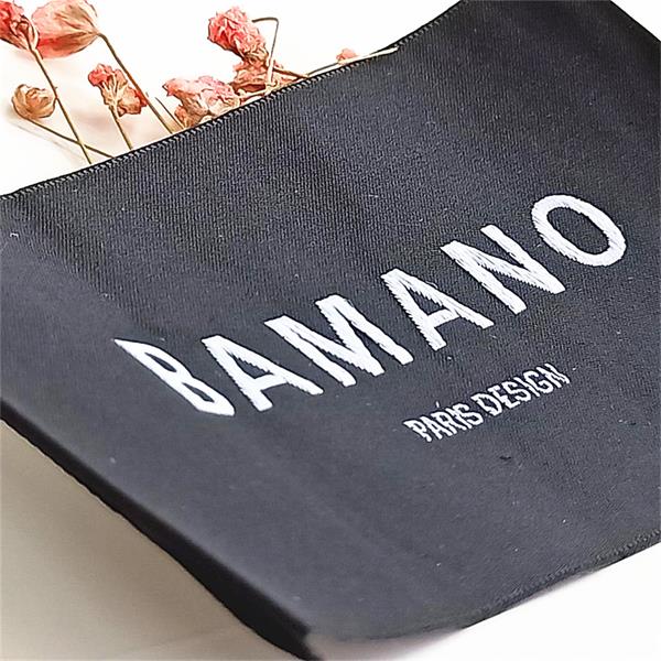 High quality very soft woven labels ultrsonic cut end fold labels - Image 3