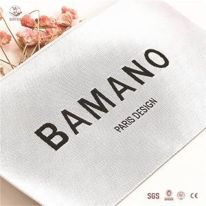 High quality very soft woven labels ultrsonic cut end fold labels