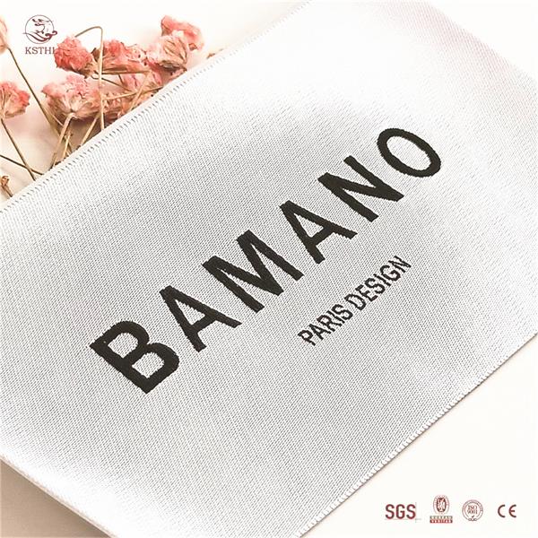 High quality very soft woven labels ultrsonic cut end fold labels
