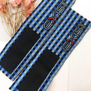 [KLB--106] Hot sale custom brand labels polyester end fold woven neck woven labels