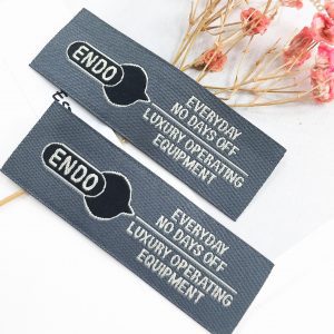 [KLB--094] hot sale custom fabric labels design your own woven damask label for mem clothes
