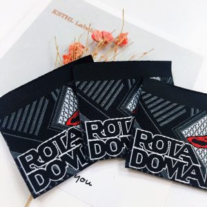 [KZB--112]Custom label tag 100% polyester woven labels for clothing with hot sale