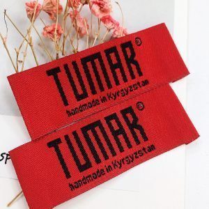 [KLB--100]Custom made clothing tags woven neck garment label for clothing