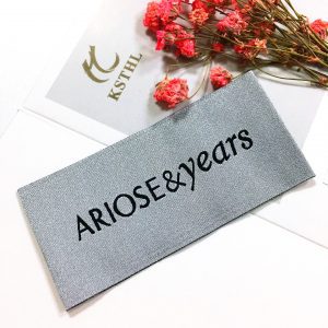 [KZB--055]Custom made by labels for sewing wholesales Luxury woven damask label for men clothing