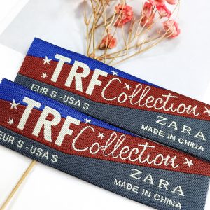 [KLB--090]High quality custom logo clothing label with made in china woven label