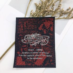 Update-2022 Eco-friendly  make your own clothes labels durable damask woven label for hats