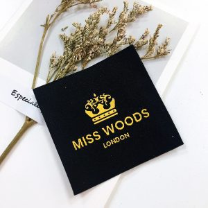 Update-2022 Top quality clothing tags printing Polyester woven label for clothing
