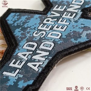 Update-2022 custom army patches iron on woven garment labels for clothing