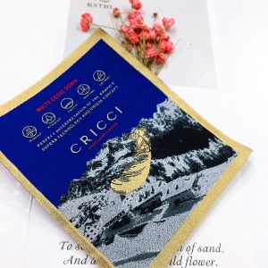 Update-2022 Wholesale OEM factory Private mian Label cotton tag custom fabric iron on labels