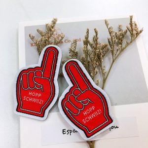 Update-2022 high quality design iron on patches laser cut woven patch