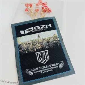 Update-2022 High quality fabric sew labels woven damask tag for shirts