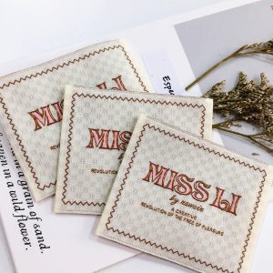 Update-2022 New style best density label tag for clothes fabric damask woven label