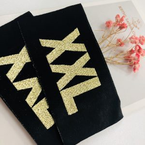 Update-2022eco-friendly customized brand name logo high quality end fold damask labels woven for clothes