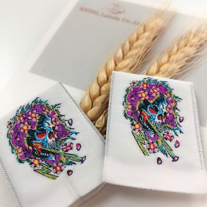 Update-2022 KSTHL making tags for clothing ,woven damask labels for tag