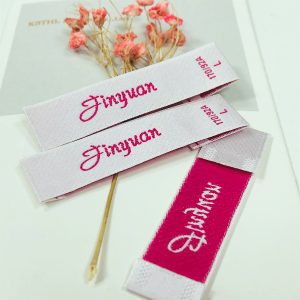 Update-2022 high quality printed sew in labels garment woven tags for clothing