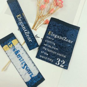 Update-2022 Custom tags design trademark logo high quality heat cut woven label for garment