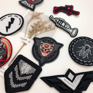 Update-2022 wholesale custom iron on patches embroidered woven label for caps
