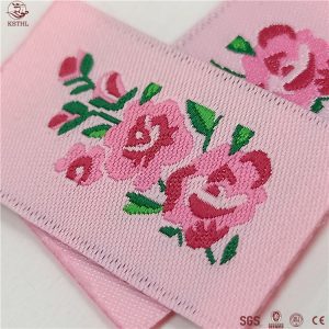 Update-2022Customized private logo high density fabric damask labels for types of flannel