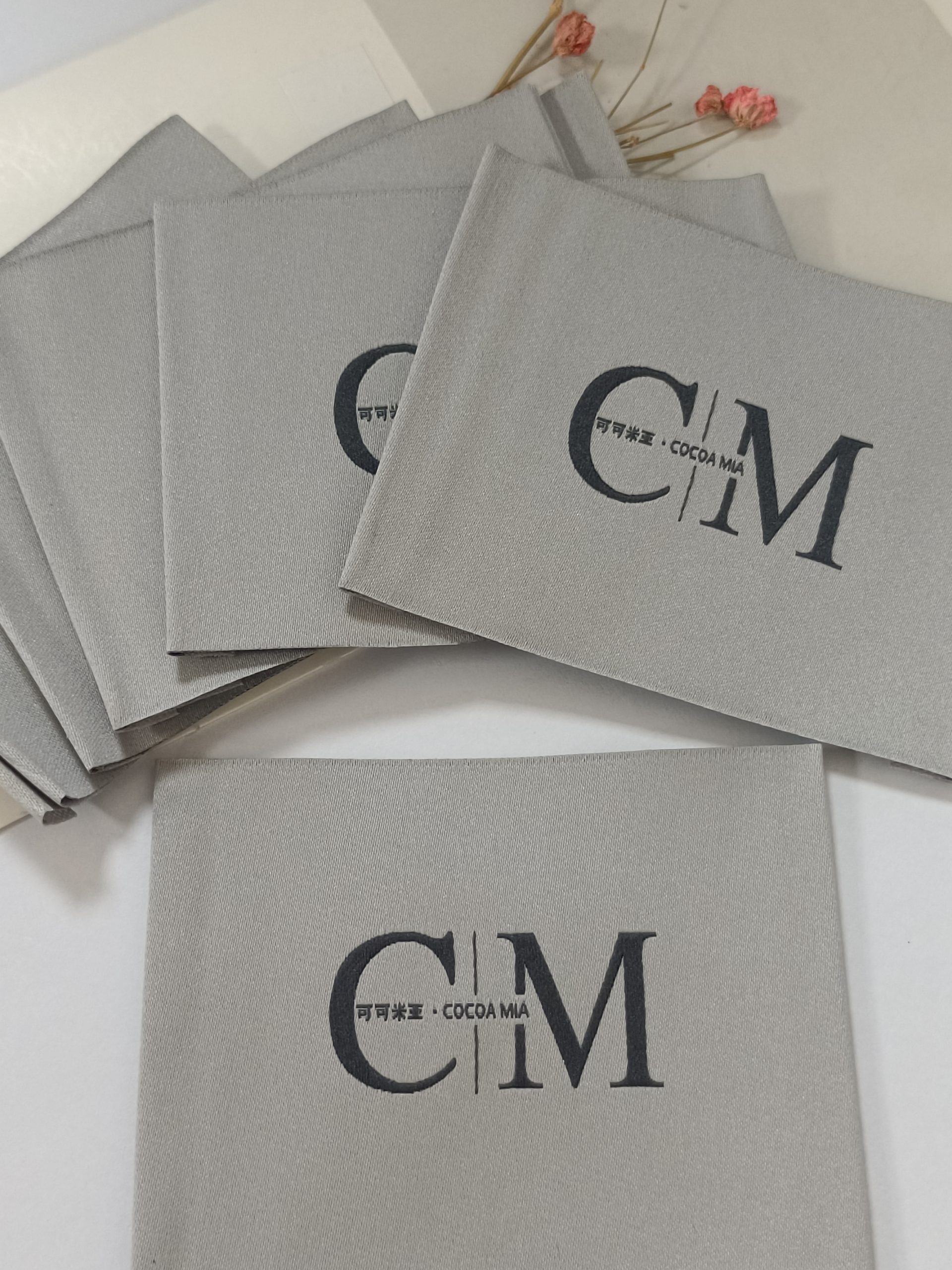 Update-2024 wholesale polyester woven labels fabric sewing clothing tags for hats - Image 4