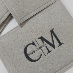 Update-2024 high quality custom fabric clothes logo woven ncek tag for clothing