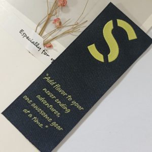 Update-2024 custom made clothing labels high quality end fold woven label for clothing shirts
