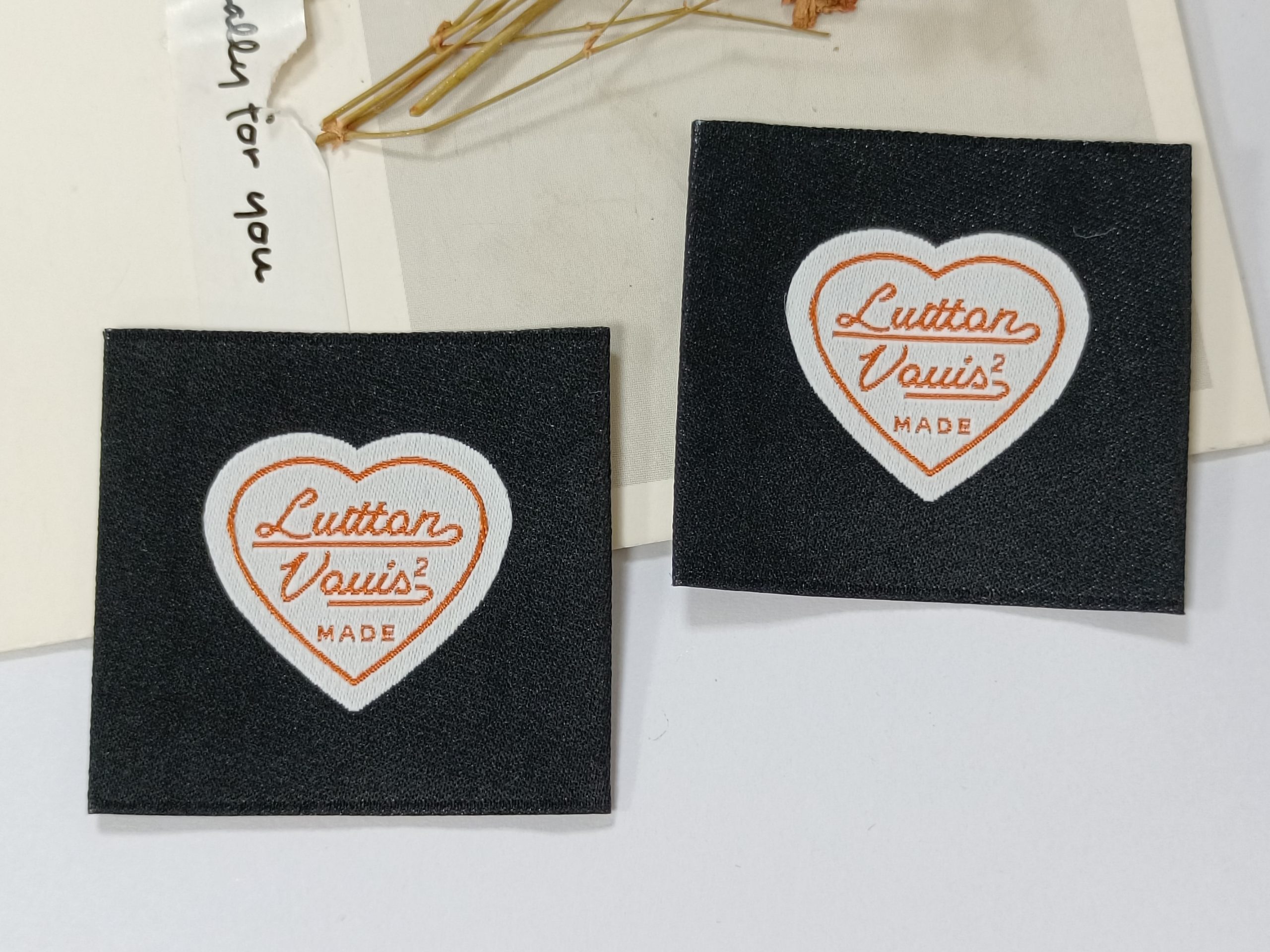 Update-2024 high quality clothing designer online sew on clothing for tags