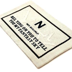 woven label of serial numbers for clothing