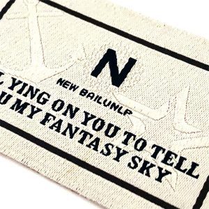 brand logo good density 30D woven label of serial numbers for clothing