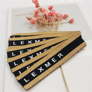 damask woven label tag