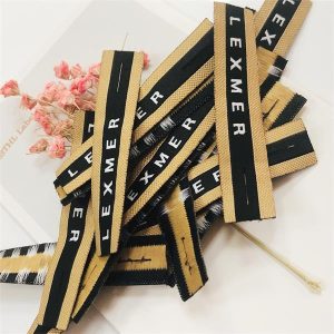 30D high damask woven label tag good clothing apparel sewing tags