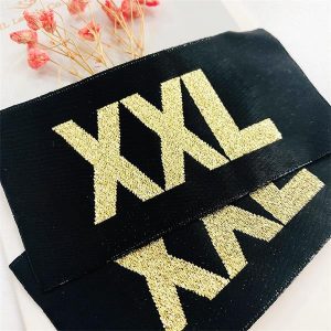 How to nicely sew a label to garment custom clothes labels sew on 30D size clothing tags and labels